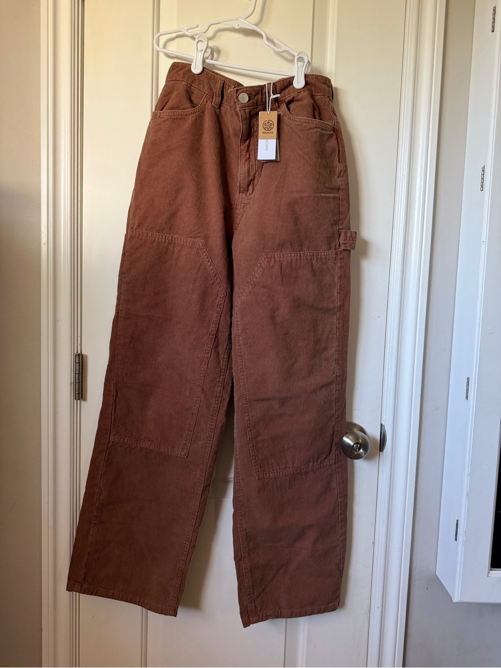 Woman’s Organic Cotton Brown Corduroy Pants Size 28